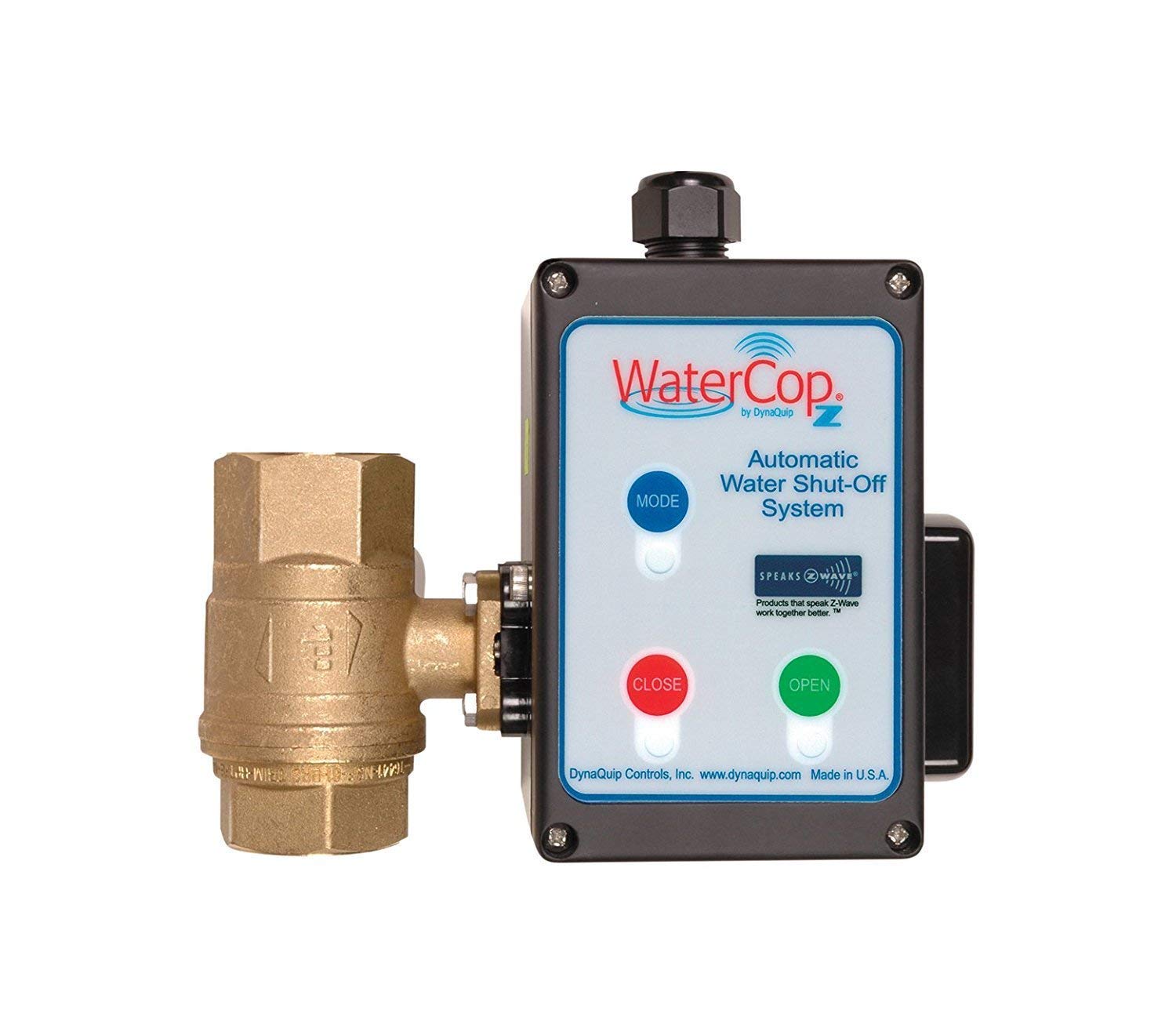 Smart Home No Plumbing Medium 3/4 EcoNet Controls EBV105-HCM Z-Wave Water Valve 